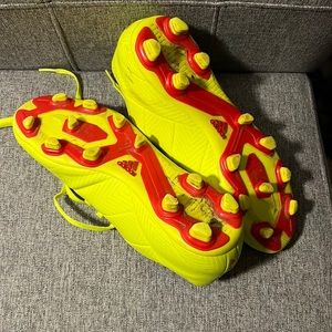 Neon yellow Adidas Soccer Cleats